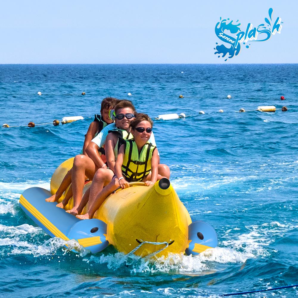 SereneLife Inflatable Banana Boat - Thumbnail 2