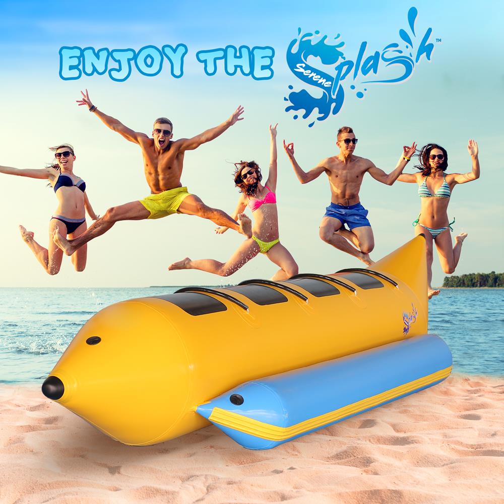 SereneLife Inflatable Banana Boat - Thumbnail 2