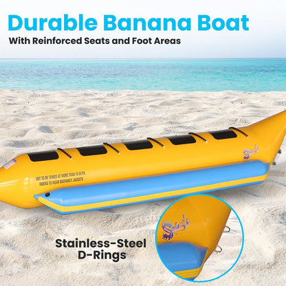 product image number 4 for SereneLife Recreational Inflatable Banana Boat