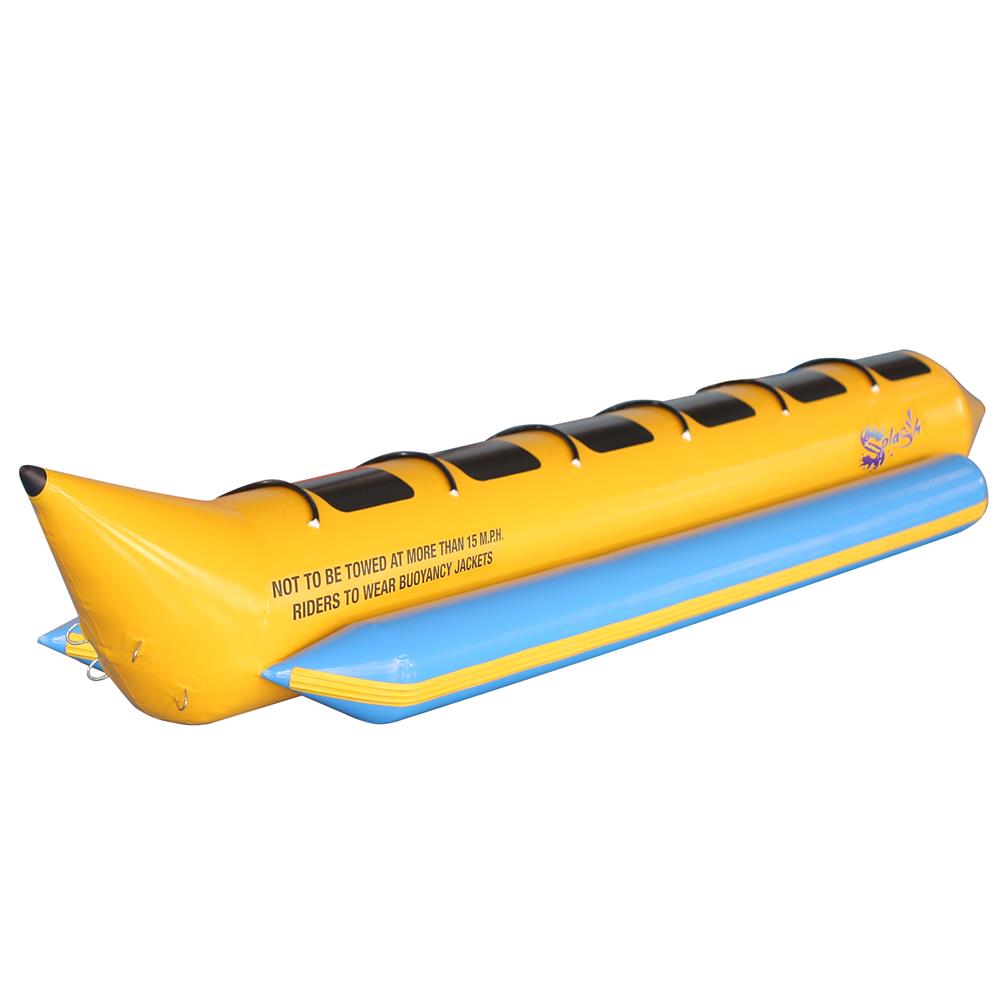 Inflatable Banana Boat 6-Person Capacity Durable PVC 3 Valves
