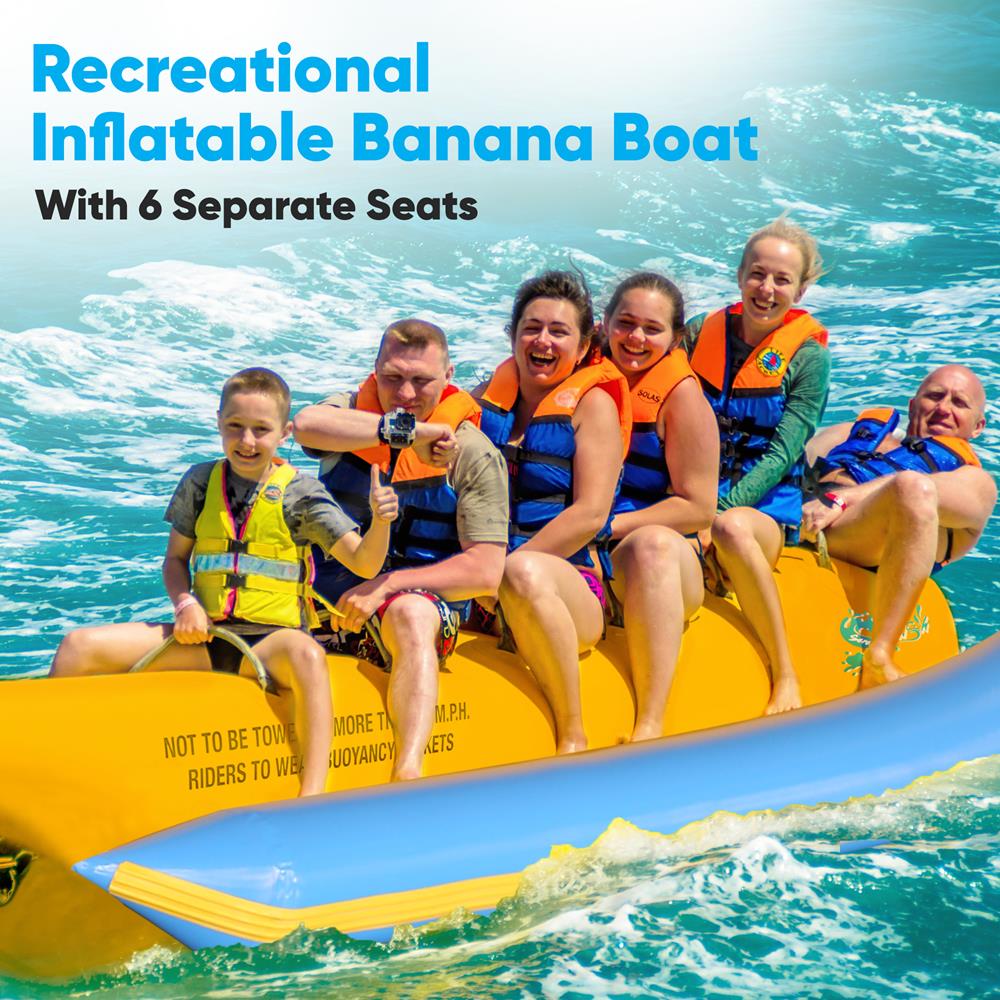 Pyle Inflatable Banana Boat - Thumbnail 3
