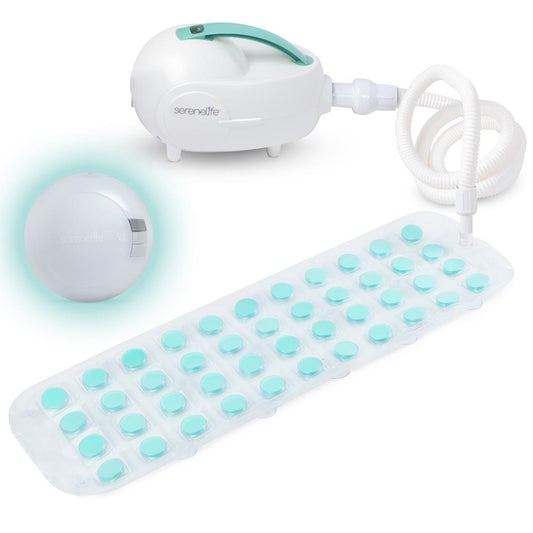 Bubble Bath Mat Spa - Relaxing Bubbles, Waterproof LED, Teal