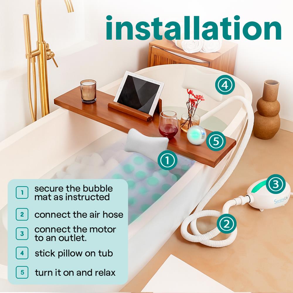 Pyle Bubble Bath Mat - Thumbnail 3
