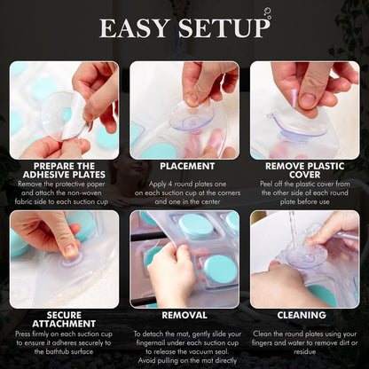 Bubble Bath Mat Spa - Relaxing Bubbles, Waterproof LED, Teal