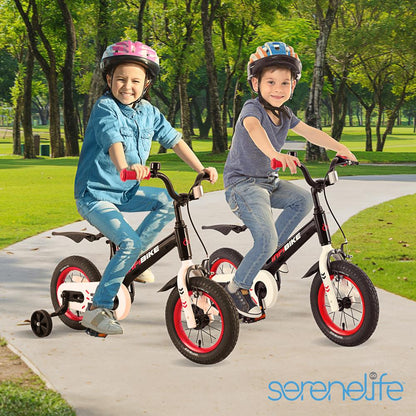 Kids' Bike 12" Safety Dual Brakes Adjustable Seat Training Wheels