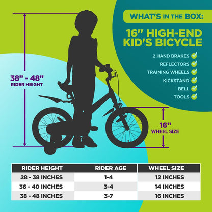 16'' High-End Kid'S Bicycle