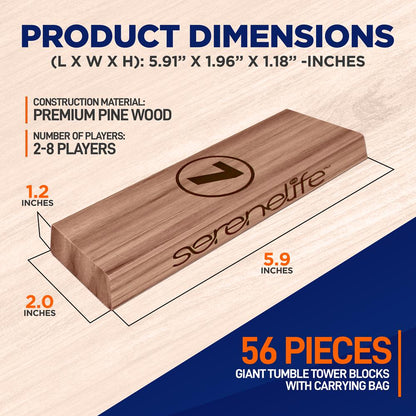 Giant Tumble Tower Blocks