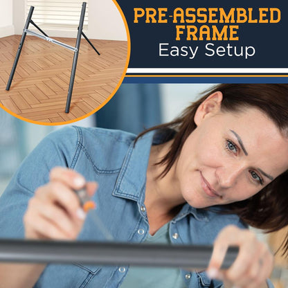 Arcade Basketball Game Indoor/Outdoor Dual Hoop LED Scoreboard Foldable