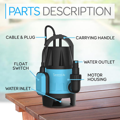 product image number 7 for SereneLife Electric Submersible Pump