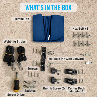 product image number 8 for SereneLife 3 Bow Bimini Top