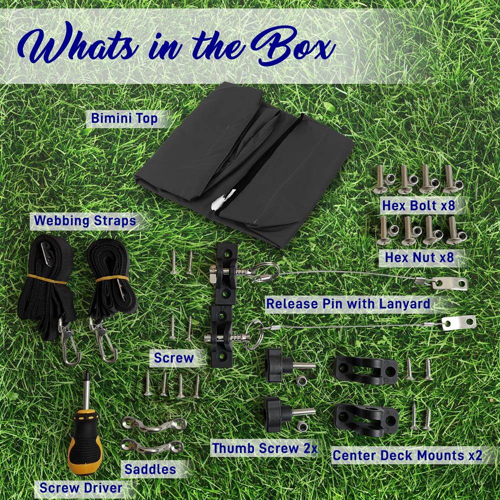 product image number 6 for SereneLife 3 Bow Bimini Top