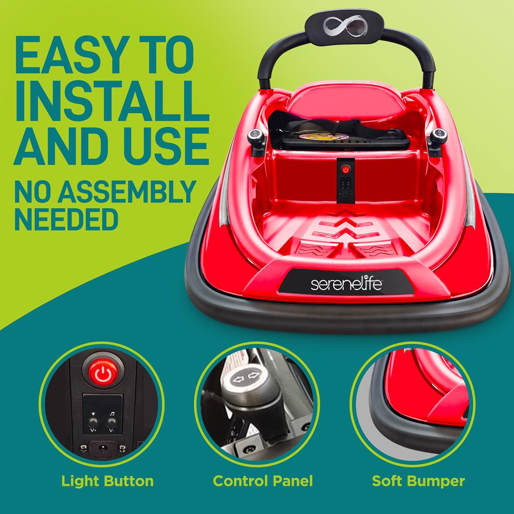 product image number 4 for SereneLife 360¬∞ Spinning Kids Bumper Car