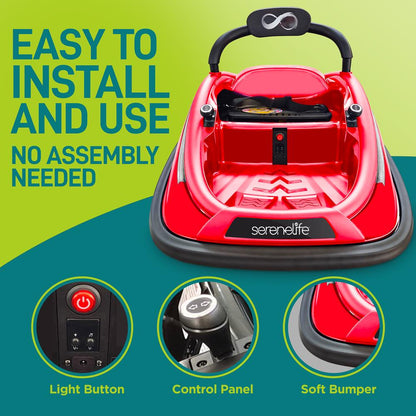 product image number 4 for SereneLife 360¬∞ Spinning Kids Bumper Car