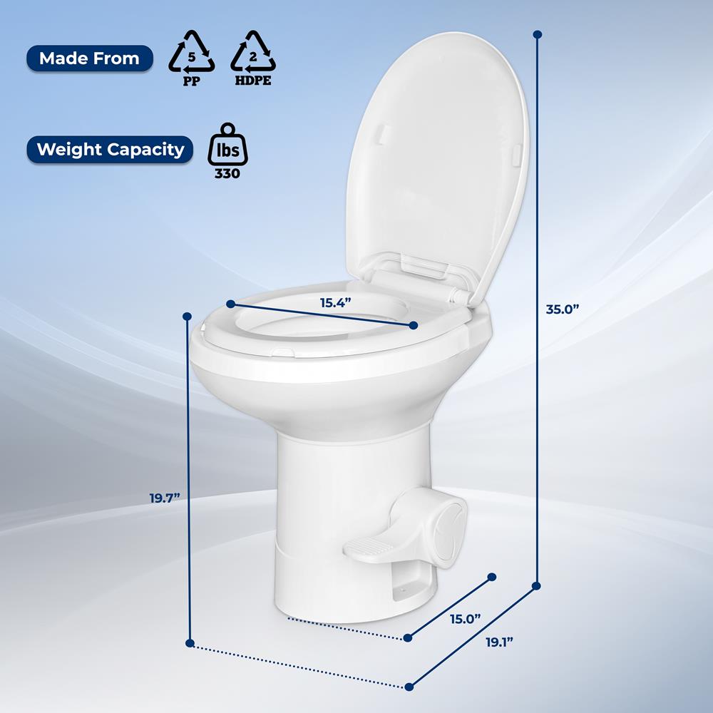 Pyle Gravity Flush Toilet