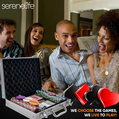 product image number 7 for SereneLife Casino Poker Chip Set
