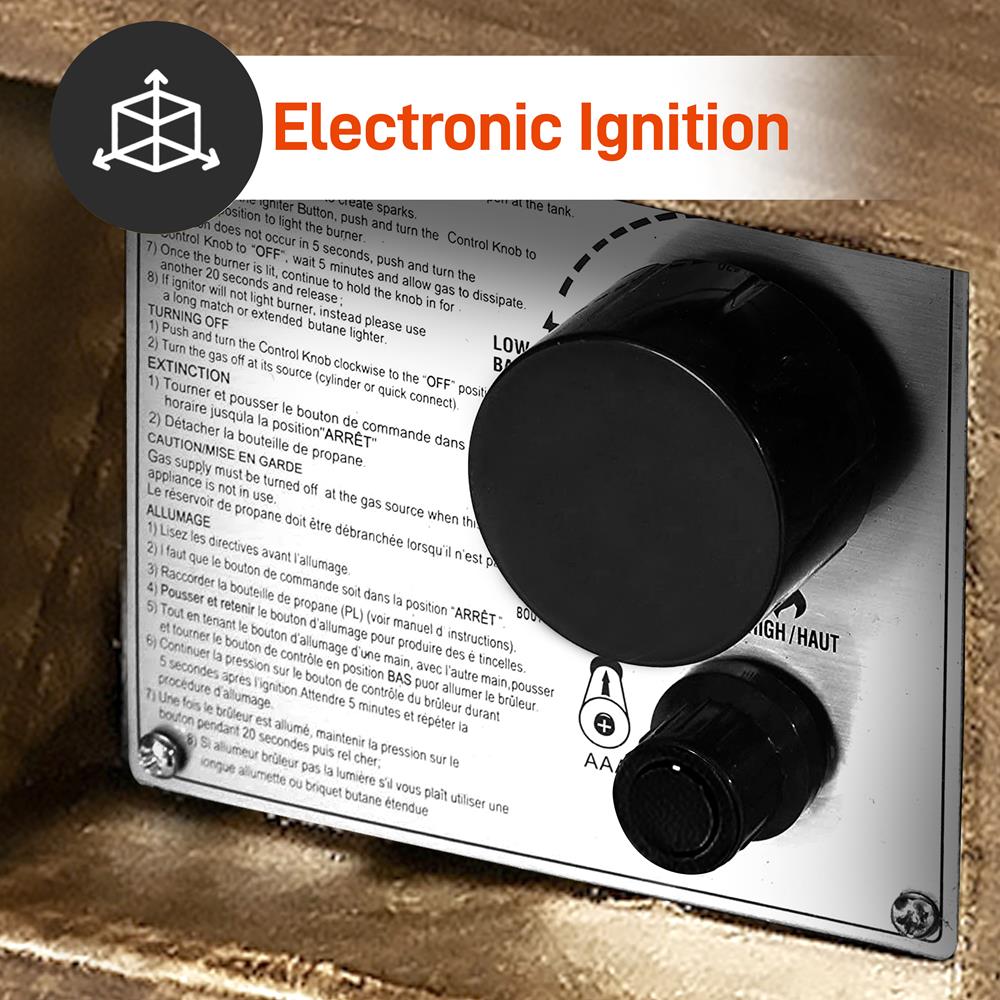 product image number 3 for SereneLife Propane Gas Fire Pit