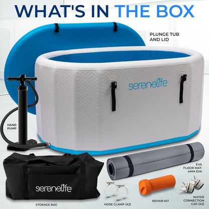 Inflatable Cold Plunge Tub 150 Gal Drop Stitch PVC Therapy Recovery