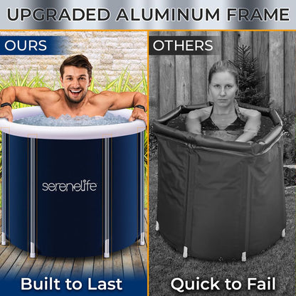 Inflatable Cold Plunge Tub - Muscle Recovery, Insulated PVC, 78 Gallons