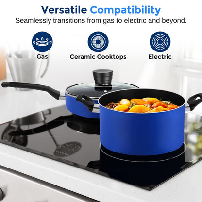 product image number 6 for SereneLife Home Kitchen Cookware Set