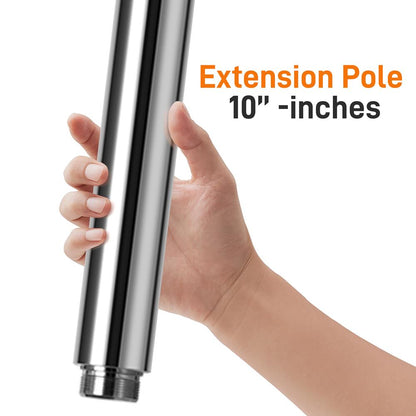 Spinning Dance Pole Extension 10" Steel Height Adjustable Fitness Training
