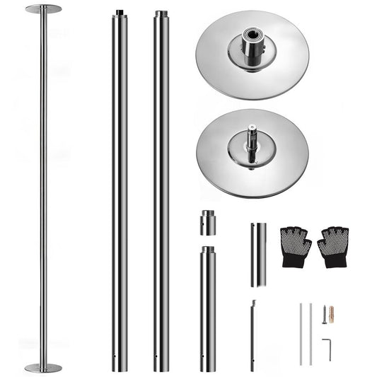 Portable Spinning Dance Pole, Adjustable Steel, Holds 1102 lbs