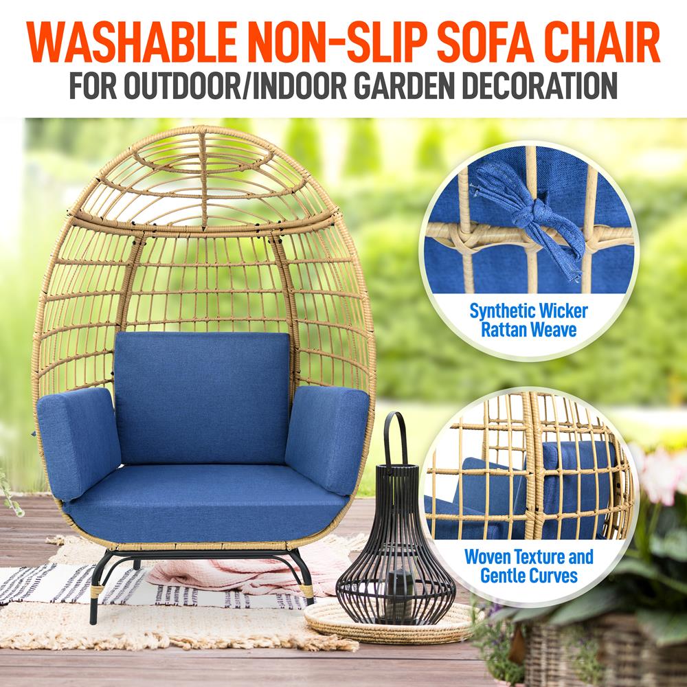 product image number 3 for SereneLife Wicker Egg Chair