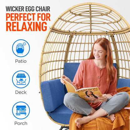 product image number 4 for SereneLife Wicker Egg Chair