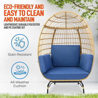 product image number 5 for SereneLife Wicker Egg Chair