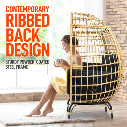 product image number 6 for SereneLife Wicker Egg Chair