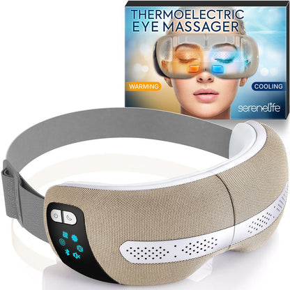Smart Eye Massager, Relieves Strain, Heat Therapy, Bluetooth Music