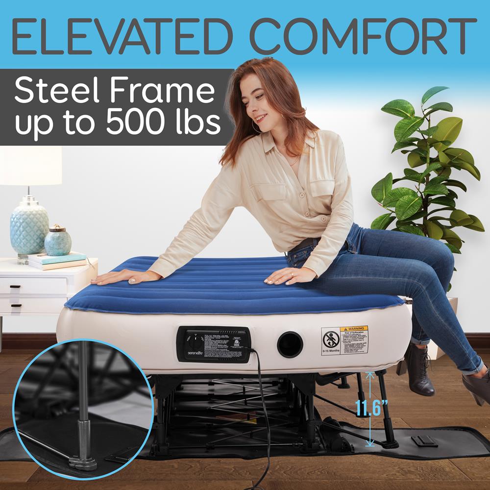 Pyle Air Mattress with Frame - Thumbnail 4