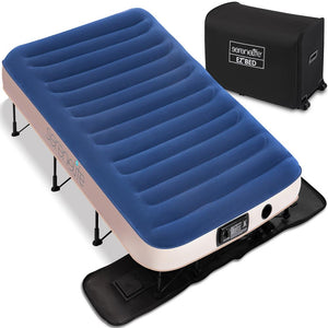 Raised Airbed With Steel Frame