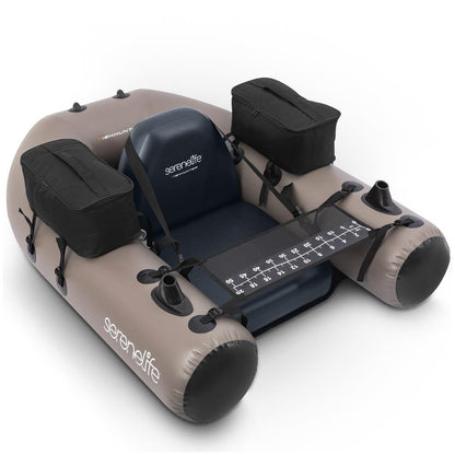 Inflatable Fishing Float Tube - Stable PVC Design, 220 lbs Capacity
