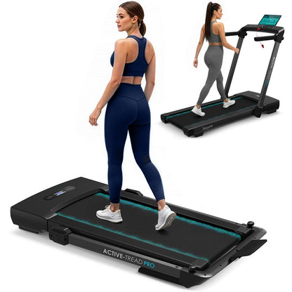 Walking Pad Treadmill, Space-Saving, 2.5HP, LED Display, 265lbs Capacity