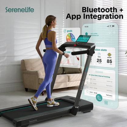 Walking Pad Treadmill, Space-Saving, 2.5HP, LED Display, 265lbs Capacity