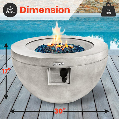 product image number 2 for SereneLife Propane Gas Fire Pit