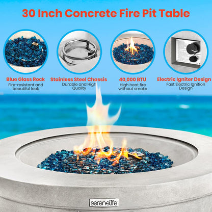 product image number 4 for SereneLife Propane Gas Fire Pit