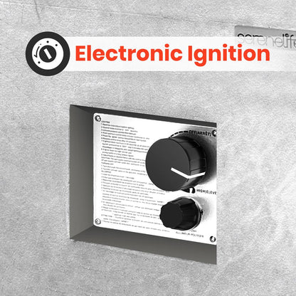 Fire Pit Table 50,000 BTU Stainless Steel Burner Weather Resistant