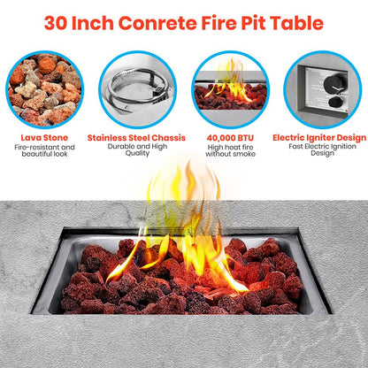 product image number 4 for SereneLife Propane Gas Fire Pit