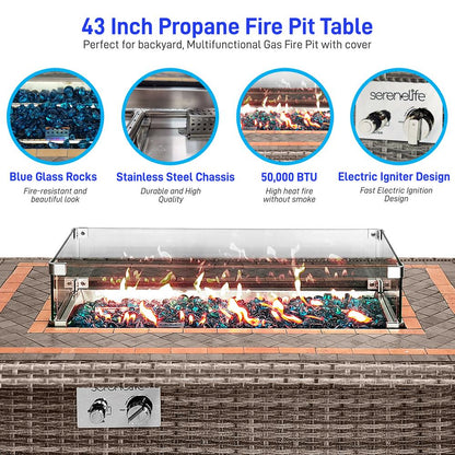 product image number 4 for SereneLife Propane Gas Fire Pit