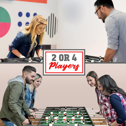 Foosball Table 48" Competition Size Durable Steel Rods