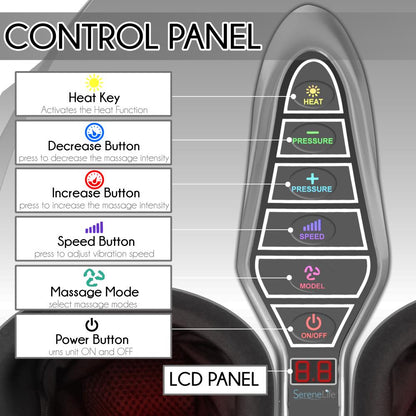 product image number 4 for SereneLife Foot Massager With Vibration Therapy