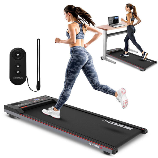 Walking Pad Treadmill, Shock Absorption, 2.5HP, Remote Control, Smart Speed Control
