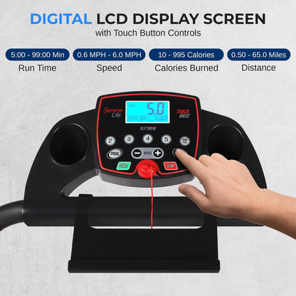 Electric Folding Treadmill, Compact Design, Bluetooth, 12 Modes