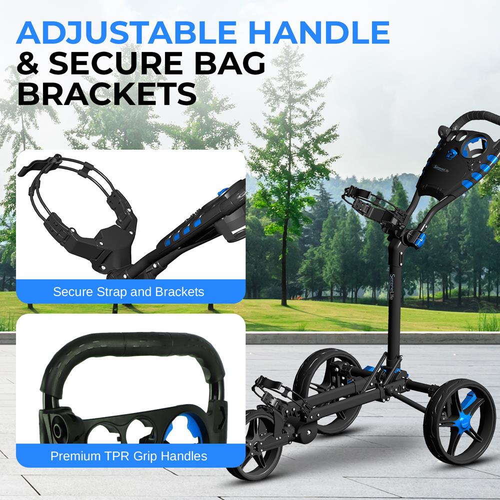 Pyle Golf Push Cart - Thumbnail 5