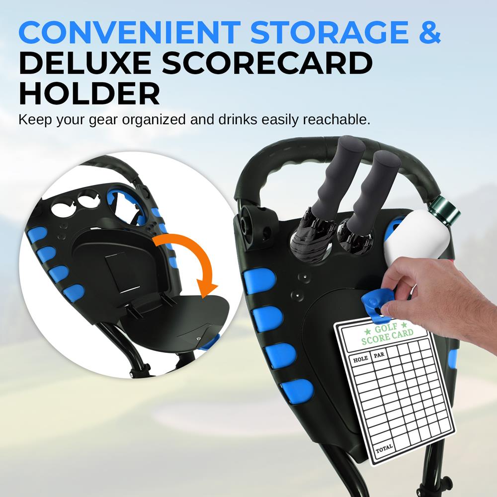 Pyle Golf Push Cart - Thumbnail 3