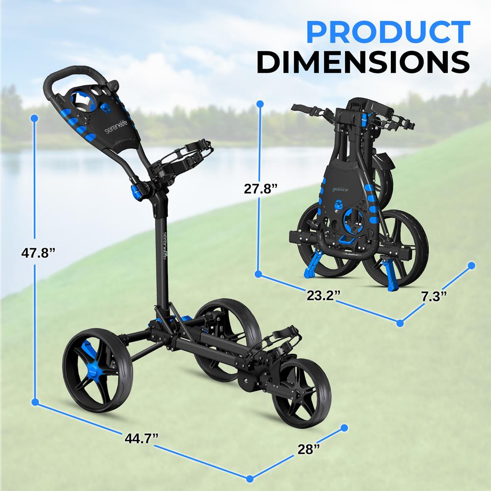 Pyle Golf Push Cart - Thumbnail 2