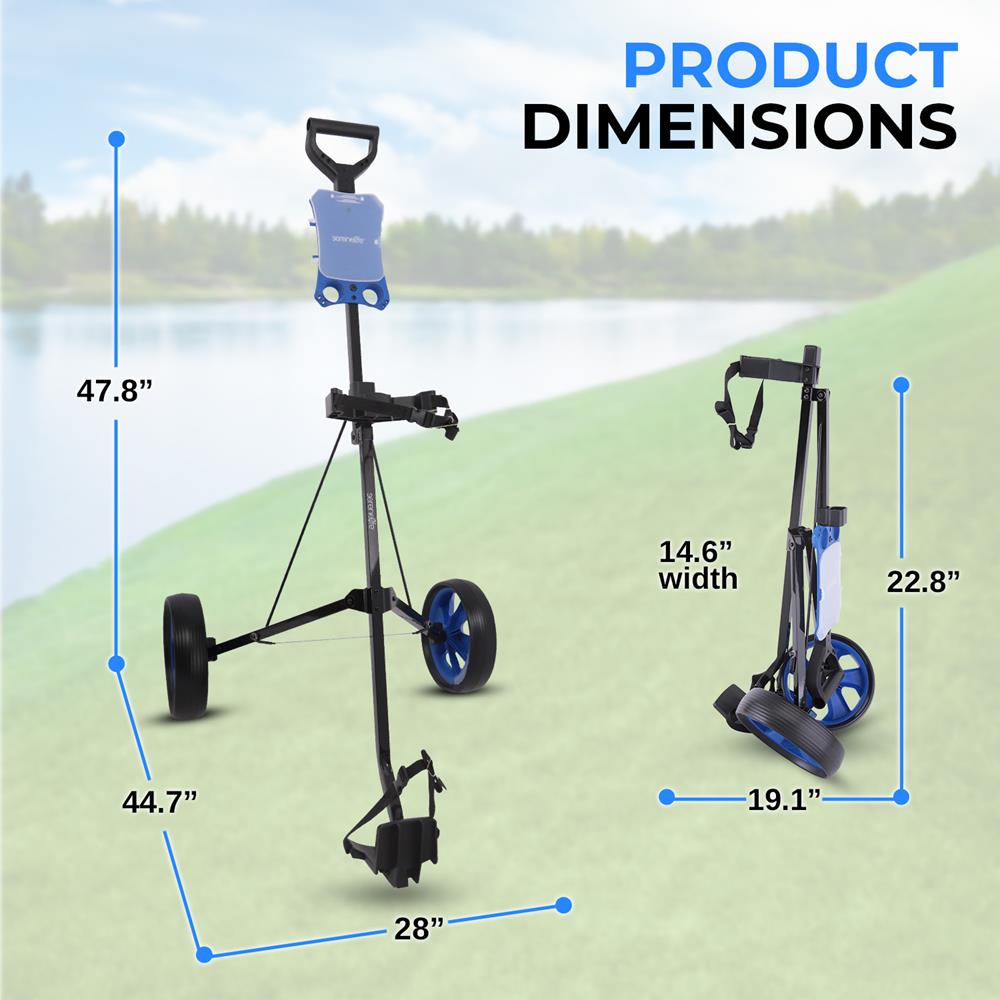 Pyle Golf Push Cart - Thumbnail 2