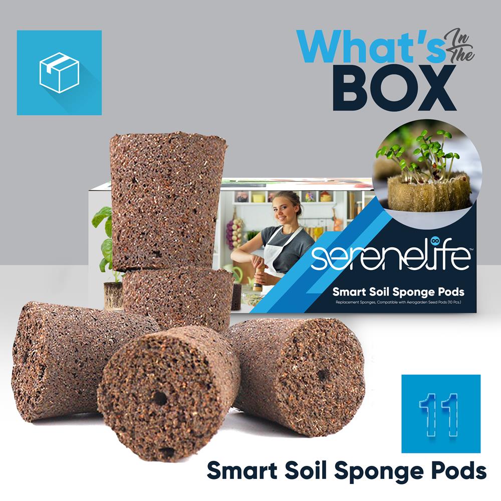 product image number 2 for SereneLife Smart Soil Sponge Pods