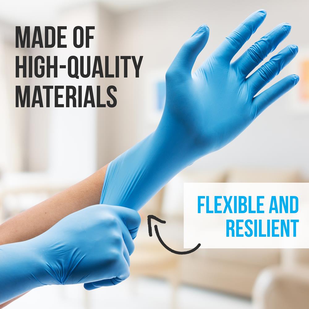 Serenelife 100 Pcs. Soft Industrial Gloves